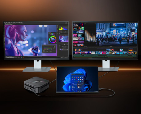 Blackview MP100 PRO namizni mini računalnik, Windows 11 PRO, Intel Alder Lake i9, 16GB RAM, 1TB SSD, WIFI 6, Bluetooth 5.2, Ethernet, 6x USB 3.2, 1x HDMI, 1x DP, 1x USB Type-C, črn