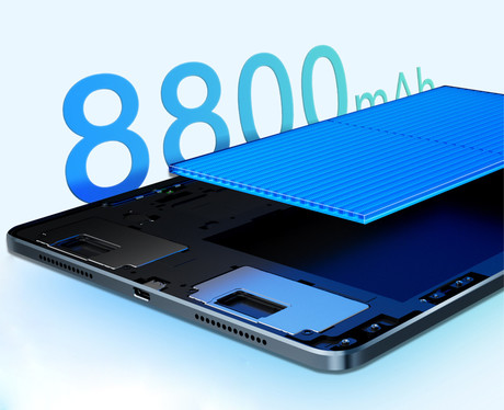 Blackview MEGA 3 tablični računalnik, 12.1", 4G LTE, 12GB+256GB, IPS 2.5K, Android, 8800mAh, WIFI 5, Bluetooth, Dual SIM, GPS, AI, stereo zvočniki, +ovitek, +dodatki, moder (Skyline Blue)
