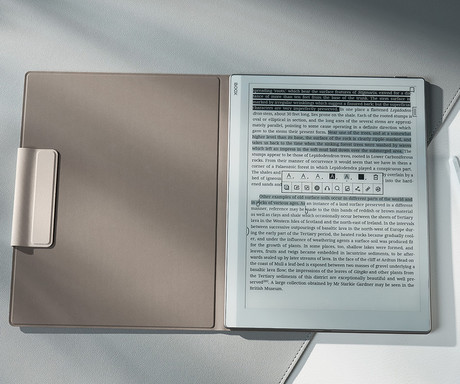BOOX Go 10.3 originalni magnetni ovitek / etui, funkcija stojala, 10.3", zanka za pisalo, bel (Creamy White)
