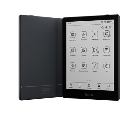 BOOX Go 6 e-bralnik / tablični računalnik, 6", Android, 2GB+32GB, WiFi, Bluetooth 5.0, USB Type-C, microSD, podpora za DRM, črn