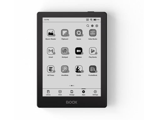 BOOX Go 6 e-bralnik / tablični računalnik, 6", Android, 2GB+32GB, WiFi, Bluetooth 5.0, USB Type-C, microSD, podpora za DRM, črn