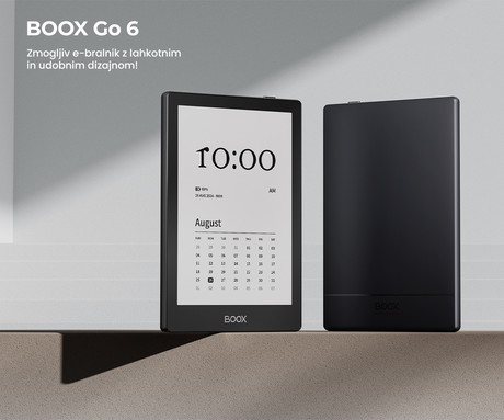 BOOX Go 6 e-bralnik / tablični računalnik, 6", Android, 2GB+32GB, WiFi, Bluetooth 5.0, USB Type-C, microSD, podpora za DRM, črn