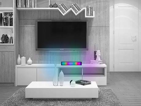 BLOW MS-31 Adrenaline računalniški zvočnik / soundbar, 2.0 STEREO, USB, RGB LED osvetlitev, črn