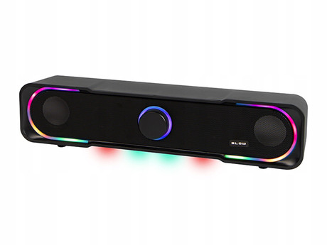BLOW MS-32 Adrenaline računalniški zvočnik / soundbar, 2.0 STEREO, USB, RGB LED osvetlitev, nadzor glasnosti, črn