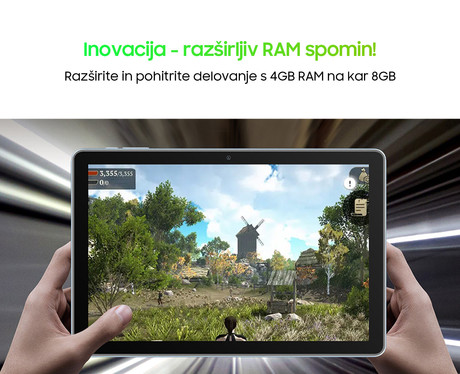 Blackview TAB 70 WIFI tablični računalnik, 10.1", 4GB+64GB, IPS HD+, Android 13, WIFI 6, Bluetooth 5.0, 6580mAh baterija, siv (Space Gray)