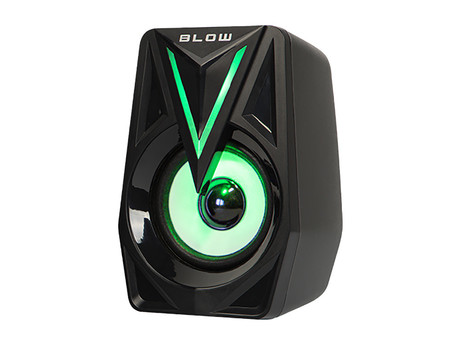 BLOW računalniški in gaming zvočniki BALANCE, 2.0 Stereo, USB, RGB LED osvetlitev, 2x4W, črni