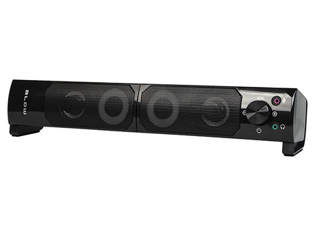 BLOW računalniški zvočniki soundbar MS-28, 2v1, 2.0 Stereo, USB, Bluetooth, RGB LED osvetlitev, črni