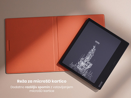 BOOX Page e-bralnik / tablični računalnik, 7", Android, 3GB+32GB, Wi-Fi, Bluetooth 5.0, gumbi za obračanje strani, USB Type-C, microSD, črn