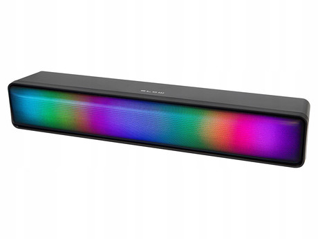 BLOW MS-31 Adrenaline računalniški zvočnik / soundbar, 2.0 STEREO, USB, RGB LED osvetlitev, črn