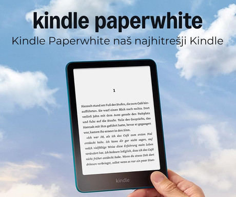 AMAZON KINDLE Paperwhite e-bralnik, 12. Gen, 7", 16GB, adds, zelen (Jade)