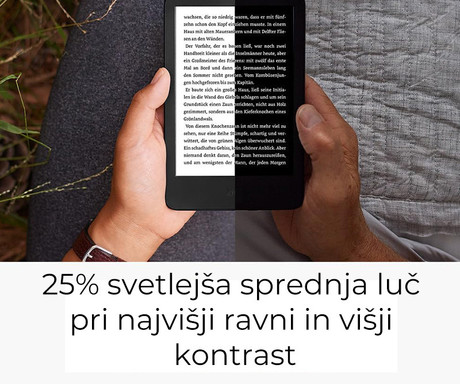 AMAZON KINDLE Paperwhite e-bralnik, 12. Gen, 7", 16GB, črn (Black)