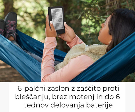 AMAZON KINDLE Paperwhite e-bralnik, 12. Gen, 7", 16GB, črn (Black)