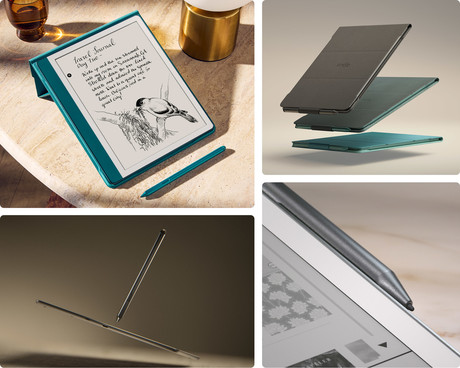 AMAZON KINDLE Scribe e-bralnik, 10.2", 32GB, WIFI, Bluetooth, USB Type-C, pisalo Premium Pen Plus, črn (Tungsten)