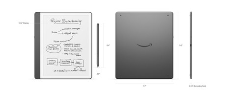 AMAZON KINDLE Scribe e-bralnik, 10.2", 32GB, WIFI, Bluetooth, USB Type-C, pisalo Premium Pen Plus, črn (Tungsten)