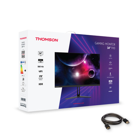 THOMSON M24FG2Y14 gaming monitor, 61cm (24"), Full HD, 180Hz, IPS, 1ms, 300nit