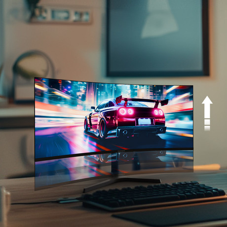 THOMSON M34QG7Y14C gaming monitor, ukrivljen, 86cm (34"), UWQHD, 240Hz, VA, 1ms, 350nit