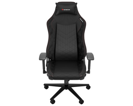 GENESIS NITRO 890 G2 gaming stol, ergonomski, nastavljiva višina / naklon, 3D nasloni za roke, kolesa CareGLide™, črn