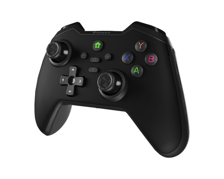 GENESIS MANGAN 400 brezžični igralni plošček / gamepad, 19 gumbov, vibriranje, Bluetooth, LED, Windows / Android / iOS / Nintendo, baterija, + prednja plošča, + torbica, črn (Onyx Black)