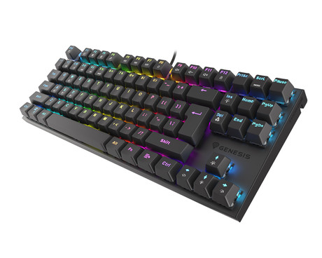 GENESIS THOR 303 TKL gaming tipkovnica, mehanska, RGB LED osvetlitev, Anti-Ghosting, F1 - F12, aplikacija, črna