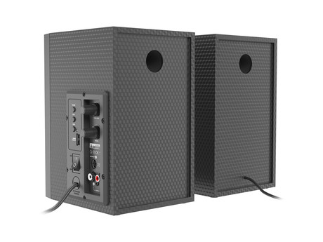 GENESIS HELIUM 300BT RGB računalniški zvočniki, STEREO 2.0, 24W RMS, RGB LED osvetlitev, 3.5mm audio jack, Bluetooth 5.0, gumbi za upravljanje