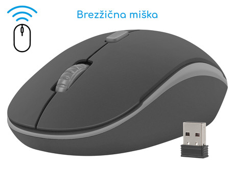 EOL - GENESIS/NATEC Komplet za pisarno ali domačo uporabo 4v1 (brezžična tipkovnica in miška, stereo zvočniki, podloga)