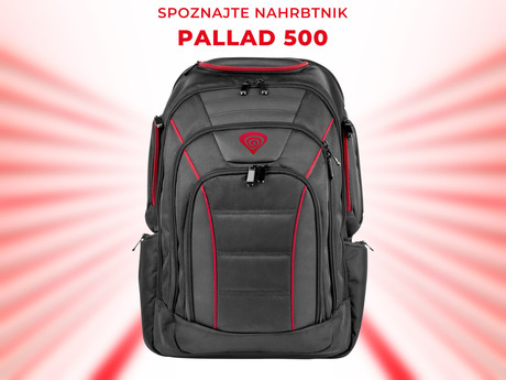 EOL - GENESIS PALLAD 500, nahrbtnik za prenosnik za gamerje, do 17.3'', vodoodporen, sistem zračenja, Anti-Shock