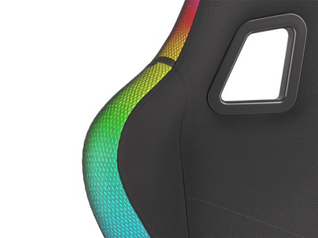GENESIS gaming stol TRIT 500 RGB, ergonomski, RGB LED osvetlitev, popolnoma nastavljiv