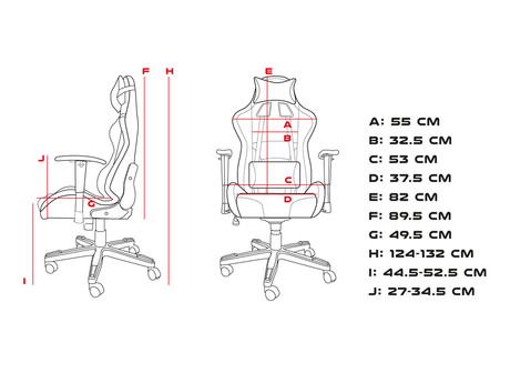 GENESIS gaming stol TRIT 500 RGB, ergonomski, RGB LED osvetlitev, popolnoma nastavljiv