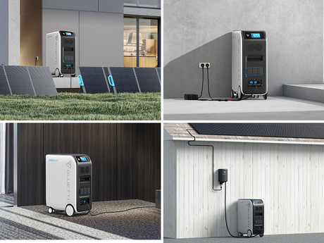 BLUETTI EP500Pro prenosna polnilna postaja / domača baterija, 5100Wh, 3000W, polnjenje / napajanje naprav / UPS, vtičnice USB-A/USB-C/DC, razširljiva kapaciteta, aplikacija