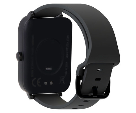 FOREVER ForeVigo 3 SW-320 pametna ura, 1.7" zaslon, Bluetooth, Android + iOS, baterija, aplikacija, IP68, merjenje aktivnosti, analiza spanca, športni načini, črna (Carbon Black)