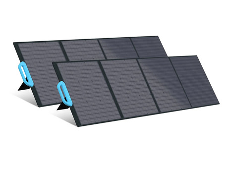 BLUETTI PV200 solarni panel, 200W, učinkovitost 23.4%, zložljiv, prenosen, stojalo, univerzalna združljivost, vodoodpornost, ročaj