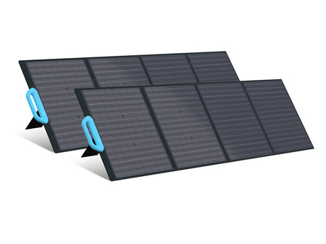 BLUETTI PV120 solarni panel, 120W, učinkovitost 23.4%, zložljiv, prenosen, stojalo, univerzalna združljivost, vodoodpornost, ročaj