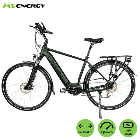 Električno kolo MS ENERGY c501 M, cestno, 28" pnevmatike, 250W 65Nm motor, 8 prestav Shimano, do 160km, do 25km/h, 36V 16Ah baterija