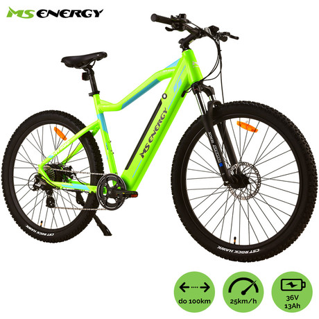 Električno kolo MS ENERGY m11, gorsko, 29" pnevmatike, 250W 30Nm motor, 8 prestav Shimano, do 100km, do 25km/h, 36V 13Ah baterija