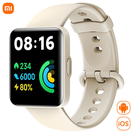 EOL - Pametna ura Xiaomi Redmi Watch 2 Lite, 1.55'' zaslon na dotik, Bluetooth 5.0, vodoodporna 5 ATM, GPS, bež (Ivory)