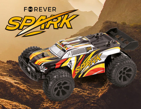 EOL - FOREVER SPARK RC-150 daljinsko voden avto, 15km/h, daljinec, 2x baterija, vzmetenje, LED osvetlitev