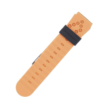 EOL - Pašček silikonski za pametne ure, primeren za FOREVER KW-200, oranžen
