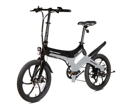 MS ENERGY STREETFLEX i20 električno kolo, zložljivo, 20" pnevmatike, 250W motor, 36V 7.8Ah 280Wh baterija, Shimano, do 50 km, disk zavore, vzmetenje, LCD zaslon, NFC, črno sivo (Midnight Steel)