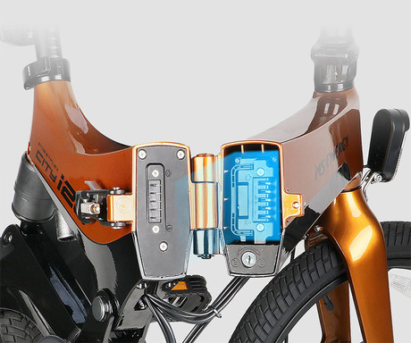 MS ENERGY STREETFLEX i20 električno kolo, zložljivo, 20" pnevmatike, 250W motor, 36V 7.8Ah 280Wh baterija, Shimano, do 50 km, disk zavore, vzmetenje, LCD zaslon, NFC, črno sivo (Midnight Steel)