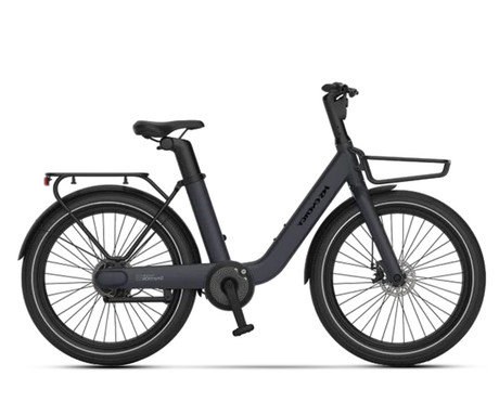 MS ENERGY CITYZEN C102 električno kolo, cestno / mestno, 24 x 3", 250W motor, 36V 9.6Ah 345Wh baterija, do 70km, mehanske disk zavore, vzmetne vilice, LED zaslon, sivo
