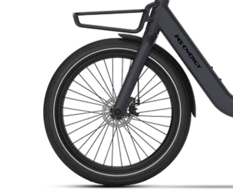MS ENERGY CITYZEN C102 električno kolo, cestno / mestno, 24 x 3", 250W motor, 36V 9.6Ah 345Wh baterija, do 70km, mehanske disk zavore, vzmetne vilice, LED zaslon, sivo