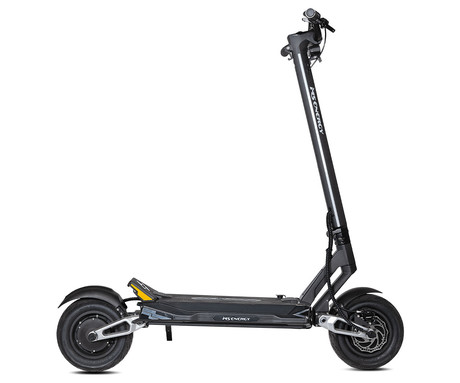 MS ENERGY FLARE X PRO električni skiro, 11" gume, 2x 1200W motor, 100km doseg, 1350Wh 60V 22.5Ah baterija, vzmetenje, EBS sistem, Smart BMS, LCD zaslon, LED, aplikacija, črn (Obsidian Black)