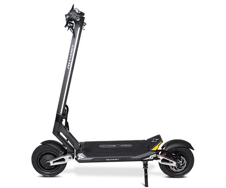 MS ENERGY FLARE X PRO električni skiro, 11" gume, 2x 1200W motor, 100km doseg, 1350Wh 60V 22.5Ah baterija, vzmetenje, EBS sistem, Smart BMS, LCD zaslon, LED, aplikacija, črn (Obsidian Black)