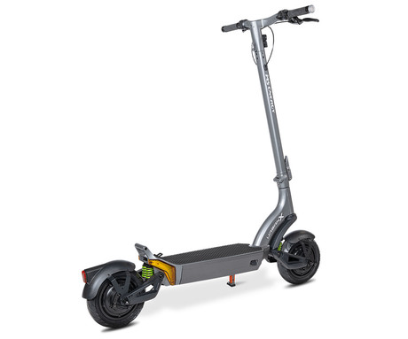 MS ENERGY URBAN X električni skiro, 10" gume, 2x 300W motor, 60km doseg, 720Wh 48V 15Ah baterija, vzmetenje, EBS sistem, Smart BMS, LCD zaslon, LED osvetlitev, aplikacija, srebrn (Titanium Steel)