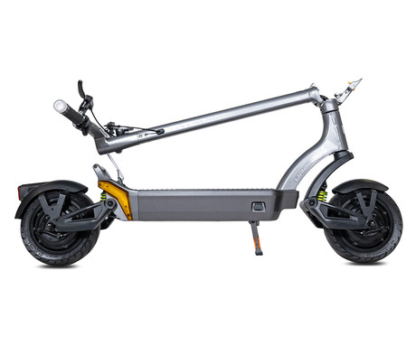 MS ENERGY URBAN X električni skiro, 10" gume, 2x 300W motor, 60km doseg, 720Wh 48V 15Ah baterija, vzmetenje, EBS sistem, Smart BMS, LCD zaslon, LED osvetlitev, aplikacija, srebrn (Titanium Steel)