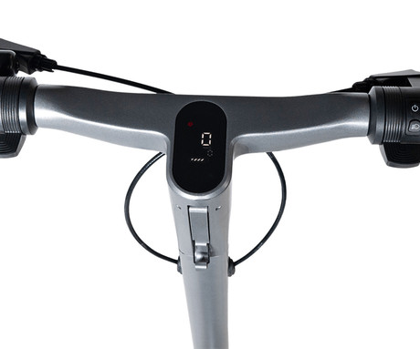 MS ENERGY URBAN X električni skiro, 10" gume, 2x 300W motor, 60km doseg, 720Wh 48V 15Ah baterija, vzmetenje, EBS sistem, Smart BMS, LCD zaslon, LED osvetlitev, aplikacija, srebrn (Titanium Steel)