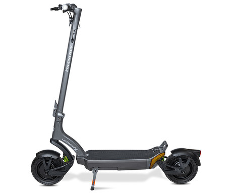 MS ENERGY URBAN X električni skiro, 10" gume, 2x 300W motor, 60km doseg, 720Wh 48V 15Ah baterija, vzmetenje, EBS sistem, Smart BMS, LCD zaslon, LED osvetlitev, aplikacija, srebrn (Titanium Steel)