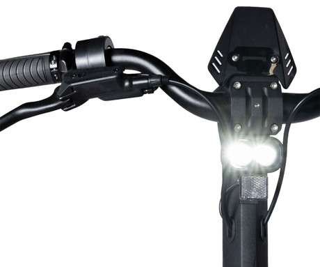 MS ENERGY FLARE X PRO električni skiro, 11" gume, 2x 1200W motor, 135km doseg, 1800Wh 60V 30Ah baterija, vzmetenje, EBS sistem, Smart BMS, LCD zaslon, LED, aplikacija, črn (Obsidian Black)