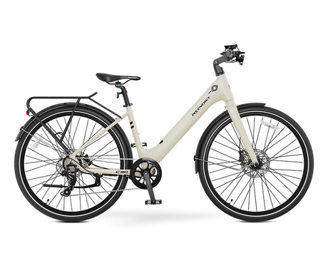 MS ENERGY C30 električno kolo, cestno / mestno, 27.5" pnevmatike, 250W motor, 360Wh 36V 10Ah baterija, do 60km, SHIMANO 8-prestav, disk zavore, LCD zaslon, LED osvetlitev, zadnji nosilec, aplikacija