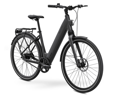 MS ENERGY C300 električno kolo, cestno / mestno, 27.5" pnevmatike, 250W 35Nm motor, 529Wh 36V 14.7Ah baterija, do 120km, CARBON GATES pogon, SHIMANO disk zavore, prednje vzmetenje, LCD zaslon